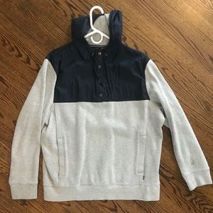 Gray and Navy Hoodie